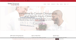 Desktop Screenshot of carsonchiropractic.co.uk